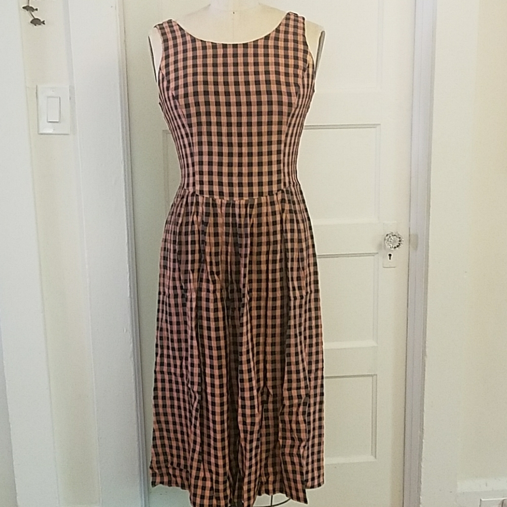 VINTAGE 90's Ronni Nicole Gingham Sundress